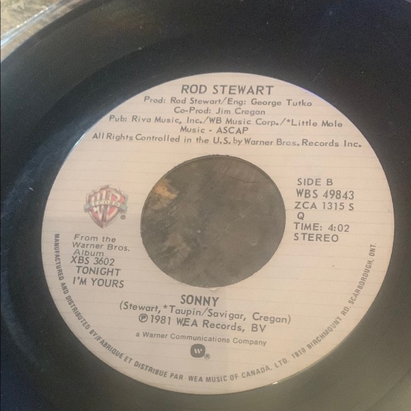 Vintage Rod Stewart Vinyl Records Collection 45 RPM - Picture 8 of 9